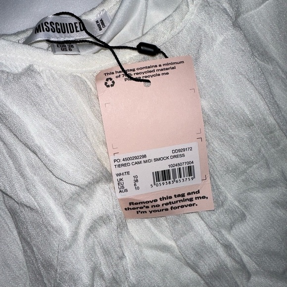 MISSGUIDED TIERED CAMI MIDI SMOCK DRESS - Picture 4 of 10